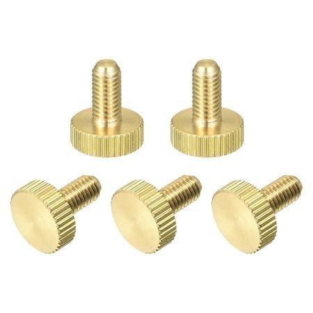 M5x10mm düz tunç vidalar tutma düğmeleri ev, elektronik, makine için bağlayıcılar
