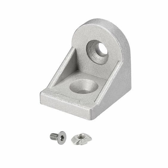 Alüminyum seri w slot 8mm için açı keyfi destek seti, köşesi L bağlantısı