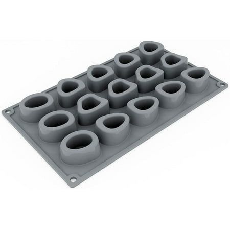 BakingMold 15 çukurlu dondurma kalıbı, her biri 1.89 inç x 1.57 inç x 0.91 inç yüksek