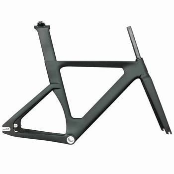 Özel Tam Karbon Track Çerçeve BSA Tek Hızlı Karbon Track Yol Bisiklet Çerçeveleri 700c Sert Sabit Sabit Döşenme Bisiklet Çerçeve