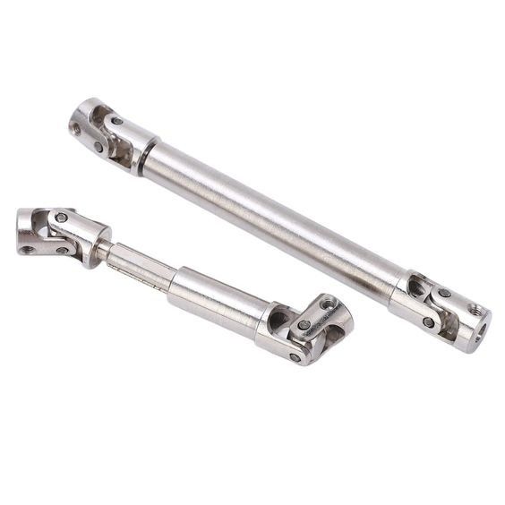Sürüş Çubuğu Seti, CNC Çelik Gümüş 2pcs RC Merkezi Sürüş Çubuğu AXIAL SCX24 JT 1/24 Crawler Araba için Dayanıklı
