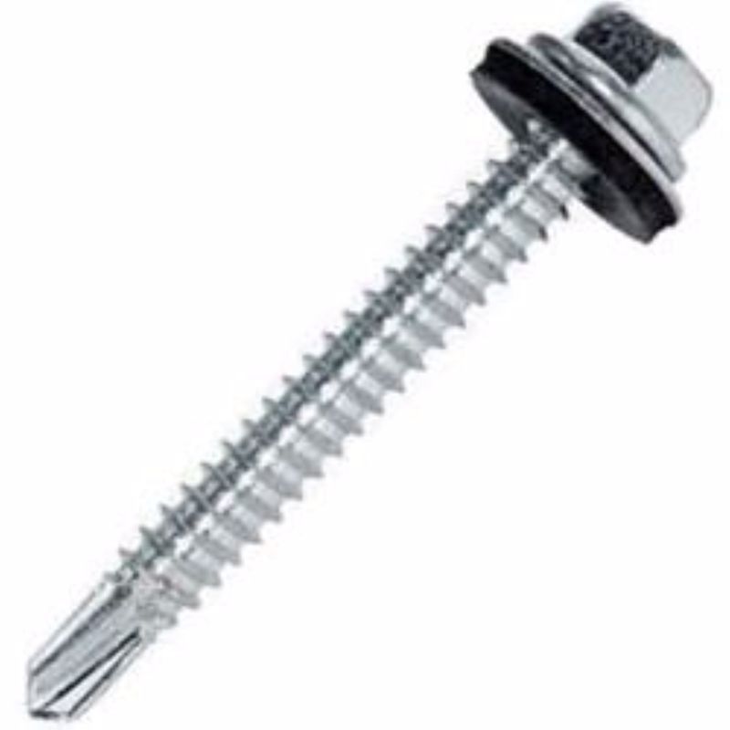 No. 14 Boyutlar X 3/4 In. L Hex Hex Başlık Çubuğu Metal vidalar 1 Lb
