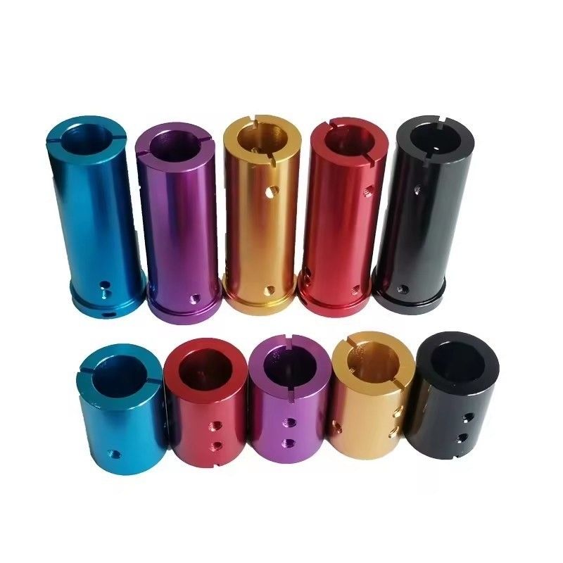 Yüksek hassasiyetli özel CNC parçaları Alüminyum renkli anodize alüminyum dönüş parçaları