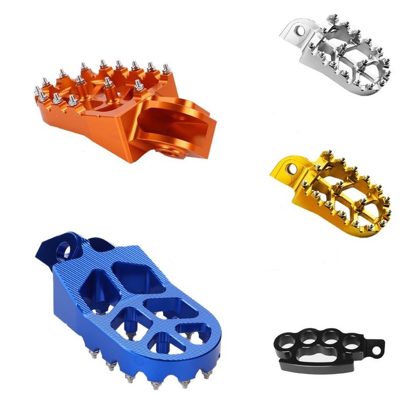 OEM CNC İşleme Tedarikçisi frezeleme hassasiyetli alüminyum aksesuarlar motosiklet tabanı ayak pedal parçaları
