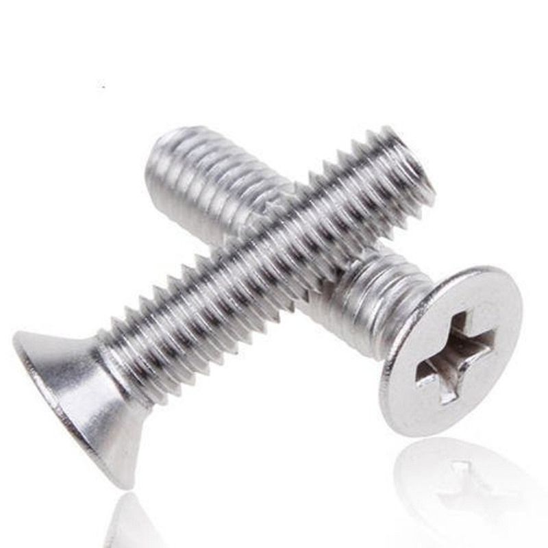C1022 304 316 Paslanmaz Çelik Csk Kafa ISO7046 Bolt Cross Recessed Flat Head Makine vida