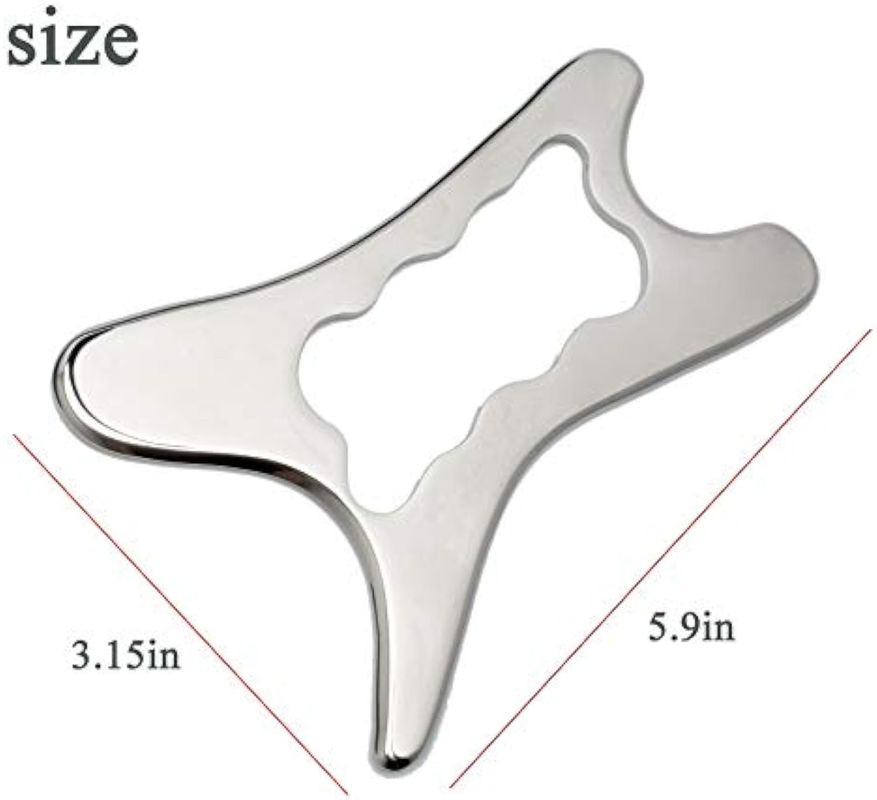 Paslanmaz çelik kazım Gua Sha Araçlar Masaj Aracı, Kas kazım Aracı, Yumuşak doku gevşetme için IAS TM Masaj Araçları