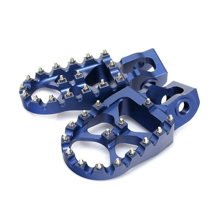 Küçük Toplu Üretim Özelleştirilmiş CNC İşlenmiş Yüksek Performanslı Metal Alüminyum Motosiklet Kirli Bisiklet Ayak Çubukları