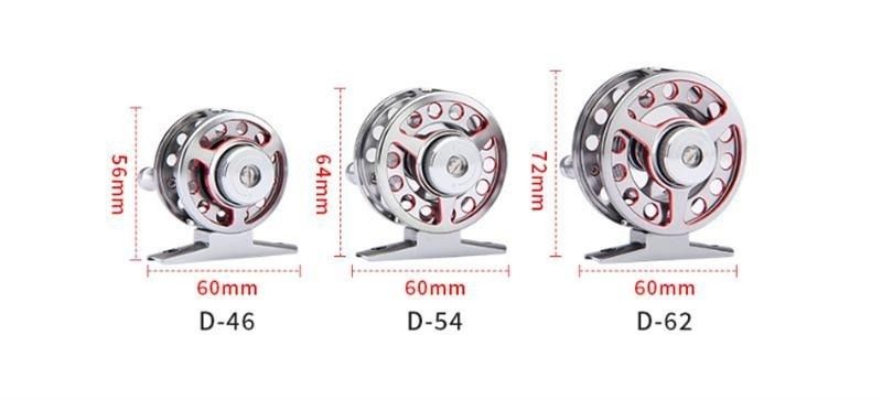 Tüm Metal Küçük Mikro Sinek Balıkçı Makinası Toptan Alıcı Yıkım Buz Balıkçılığı Makinası Bir Frenle Karp Perch Balığı için Uygun.