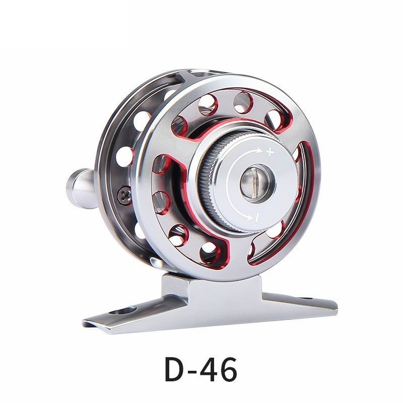 Tüm Metal Küçük Mikro Sinek Balıkçı Makinası Toptan Alıcı Yıkım Buz Balıkçılığı Makinası Bir Frenle Karp Perch Balığı için Uygun.